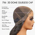 Weekly Special | Luvme All-Day Comfort™ Wig Bouncy Wand Curly 7x6 Closure HD Glueless Wig Pre-Cut Lace