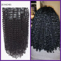 New Customers Only | Kinky Curly Invisible Edge Seamless Clip in Extensions Human Hair with Free Gift