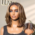 Weekly Special | Blonde Highlight Short Layered Bob Wig Glueless 5x5 Closure Pre-Cut Lace Wig All Head Sizes Fit Cap