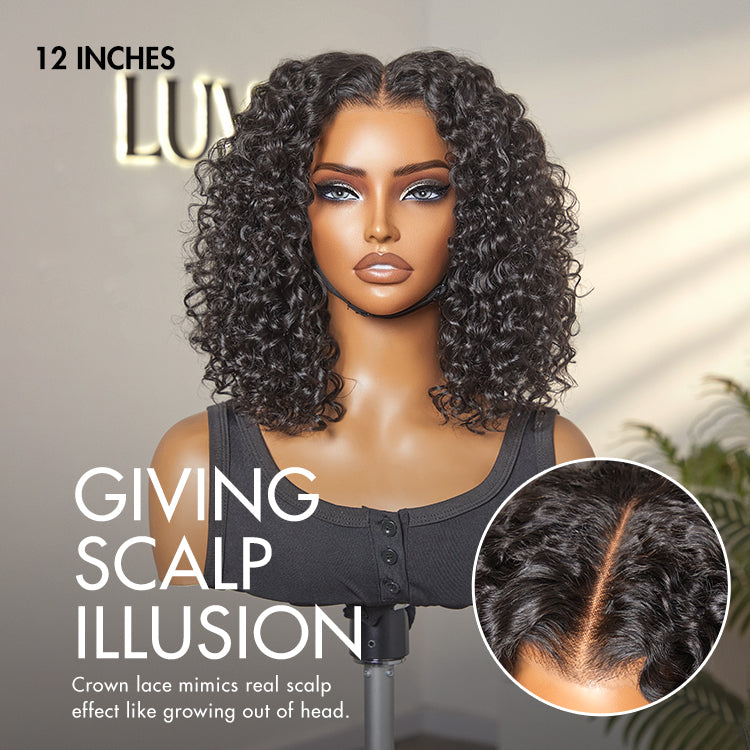 Special Deal | Natural Black Deep Curly Glueless 5x5 Closure Pre-Cut Lace Wig Breathable Cap