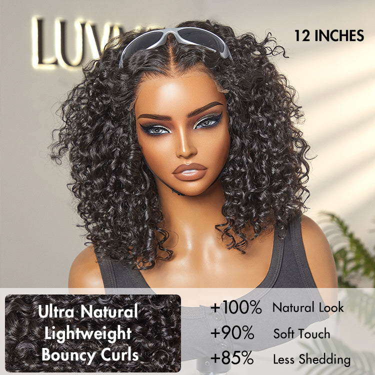 Special Deal | Natural Black Deep Curly Glueless 5x5 Closure Pre-Cut Lace Wig Breathable Cap