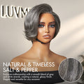 New Customers Only | Salt and Pepper Short Pixie Cut Wig Glueless Minimalist HD Lace Grey Wig Pre-Cut Lace