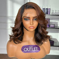 Special Deal | Brown with Black Peekaboo Loose Body Wave Glueless 5x5 Closure Lace Wig  - US Only