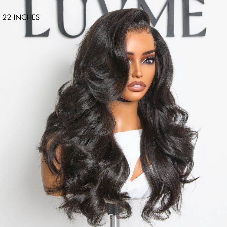 Luvme All-Day Comfort™ Wig 180% Density Layered Loose Body Wave Glueless 7x6 Closure HD Lace Human Hair Long Wig Pre-Cut Lace