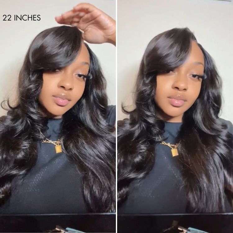 Luvme All-Day Comfort™ Wig 180% Density Layered Loose Body Wave Glueless 7x6 Closure HD Lace Human Hair Long Wig Pre-Cut Lace