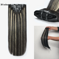 Highlights Silky Straight / Kinky Curly / Deep Wave Clip in Extensions Human Hair 135g 9pcs / 7pcs with Free Gift