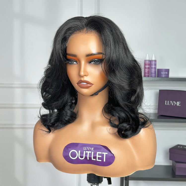VIP ONLY | Natural Hairline Jet Black Loose Body Wave Glueless 5x5 Closure Lace Wig Pre-Cut Lace