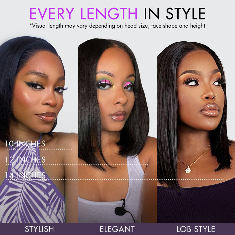 Crazy Wednesday | PreMax Wigs - Natural Black / Blonde Highlight C Part Glueless Lace Front Bob Wig
