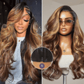 Luvme All-Day Comfort™ Wig 180% Density Blonde Highlight Loose Body Wave 7x6 Closure HD Lace Human Hair Wig Pre-Cut Lace