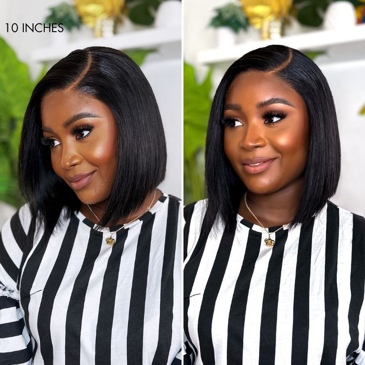Weekly Special | Luvme All-Day Comfort™ Wig Blunt Cut Bob Glueless Minimalist HD Lace Short Human Hair Wig Pre-Cut Lace