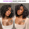 Weekly Special | Effortless Elegance Brown Highlight / Natural Black Bouncy Curly Wig Minimalist HD Lace Glueless Wig Pre-Cut Lace