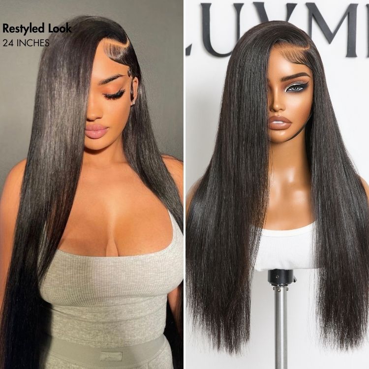 US Only - Luvme All-Day Comfort™ Wig 200% Density Bone Straight Glueless 7x6 Closure HD Lace Human Hair Wig Pre-Cut Lace