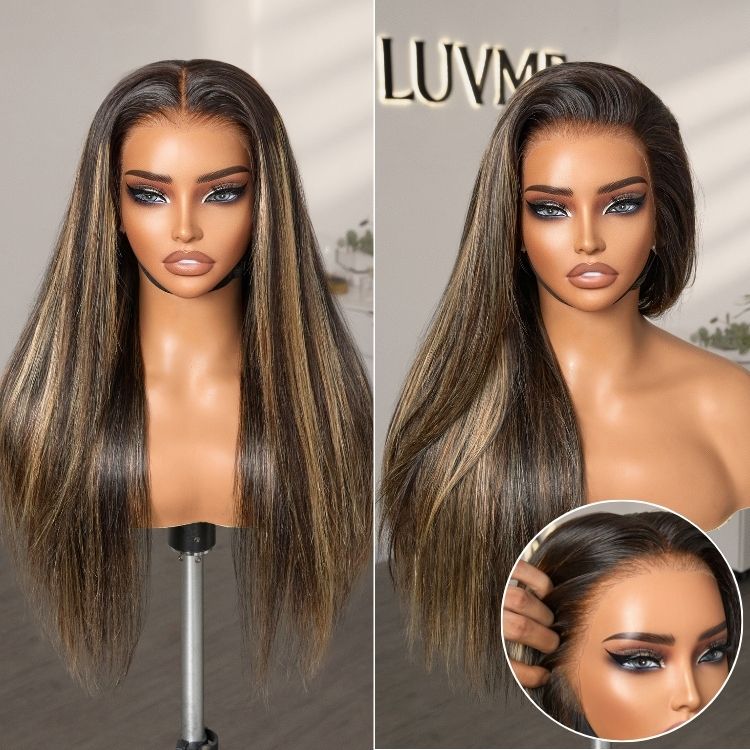 48H Delivery | PreMax Wigs | Super Natural Hairline Silky Straight Glueless 13x4 Frontal Lace Wig Human Hair Pre-Cut Lace -US ONLY