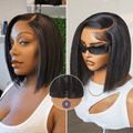 Luvme All-Day Comfort™ Wig Blunt Cut Bob Glueless Minimalist HD Lace Short Human Hair Wig Pre-Cut Lace