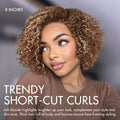 Beginner Friendly Ash Blonde Highlight Short Kinky Curly Wig Glueless Minimalist HD Lace Wig Pre-Cut Lace
