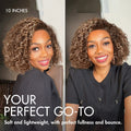 Beginner Friendly Ash Blonde Highlight Short Kinky Curly Wig Glueless Minimalist HD Lace Wig Pre-Cut Lace