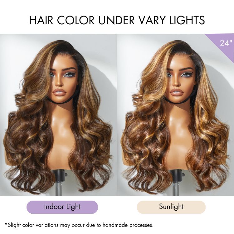 Luvme Hair PartingMax Glueless Wig 180% Density Loose Body Wave 7x6 Closure HD Lace Pre Cut & Plucked & Bleached Ready to Go