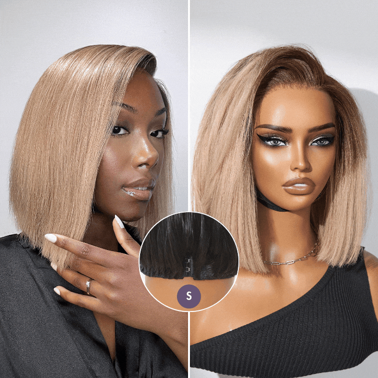 Weekly Special | Luvme All-Day Comfort™ Wig Blunt Cut Bob Glueless Minimalist HD Lace Short Human Hair Wig Pre-Cut Lace