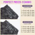 Body Wave / Messy Curly / Silky Straight / Yaki Straight / Kinky Curly Invisible Edge Clip in Hair Extensions Human Hair 110g 6pcs with Free Gift