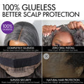 Crazy Wednesday | Salt and Pepper Straight Glueless Minimalist HD Lace T Part Grey Wig Pre-Cut Lace