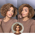 New Customers Only | Trendy Short Cut Curly Minimalist HD Lace Glueless Side Part Wig 100% Human Hair