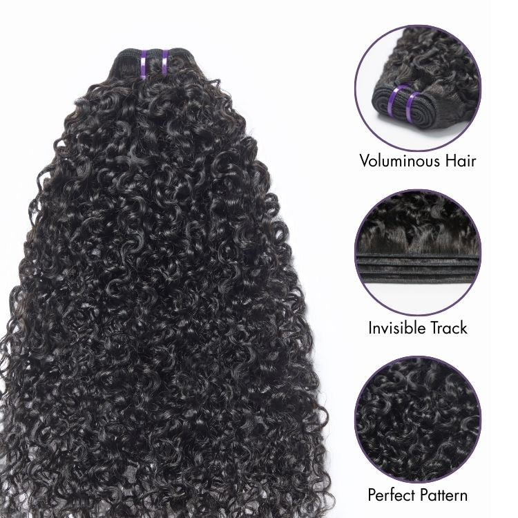 New Customers Only | Messy Burmese Curly Bundles 100% Virgin Human Hair Bundles 1pc / 3pcs