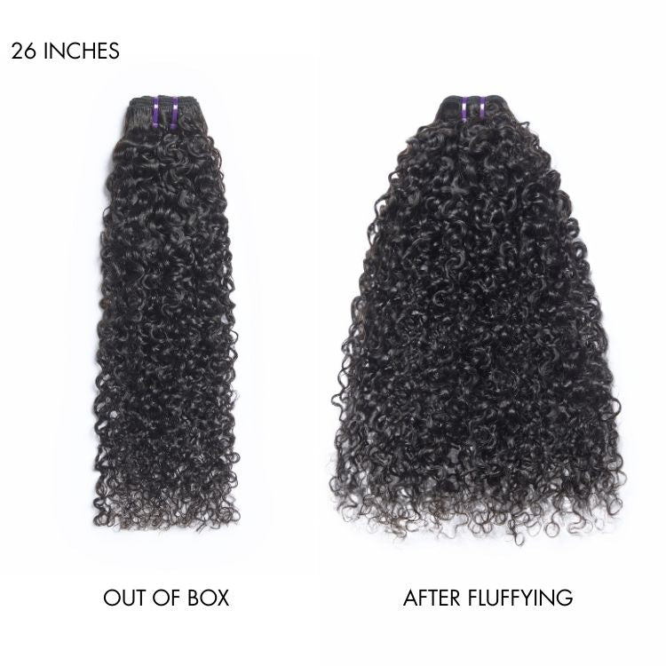 New Customers Only | Messy Burmese Curly Bundles 100% Virgin Human Hair Bundles 1pc / 3pcs