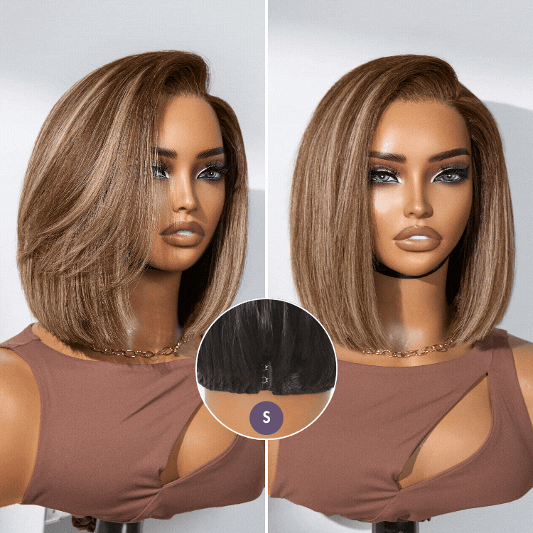 Luvme All-Day Comfort™ Wig Highlight Blunt Cut Bob Glueless Minimalist HD Lace Wig Pre-Cut Lace