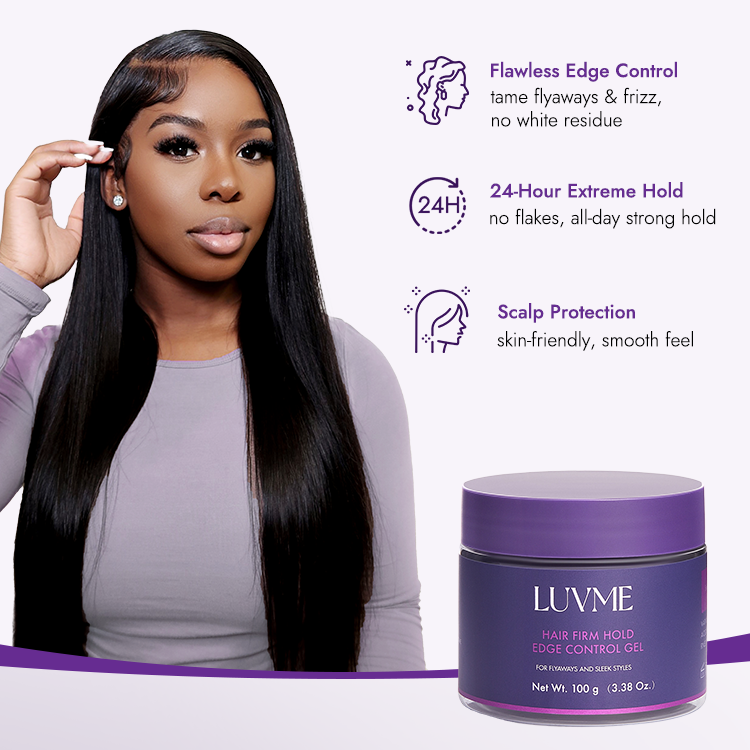 US Only | 1pc Edge Control Gel, 24h Long-Lasting Hold, for Flyaways and Sleek Styles