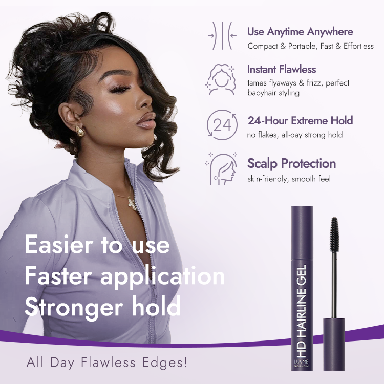 US Only - 1pc Hairline Styling Gel, All-Day Strong Hold for Baby Hairs, Edges & Flyaways | Add-on Item