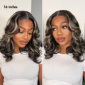 VIP DAY ONLY | 16 Inches Curtain Bangs Blonde Highlight Loose Wave Glueless 5x5 Closure Pre-Cut Lace Wig All Head Sizes Fit Cap  -US Only