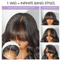 Exclusive Sale | Luvme All-Day Comfort™ Wig Loose Body Wave Glueless 7x6 Closure HD Lace Human Hair Wig with Bangs Pre-Cut Lace