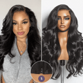Luvme All-Day Comfort™ Wig 180% Density Loose Body Wave Glueless 7x6 Closure HD Lace Human Hair Wig with Bangs Pre-Cut Lace