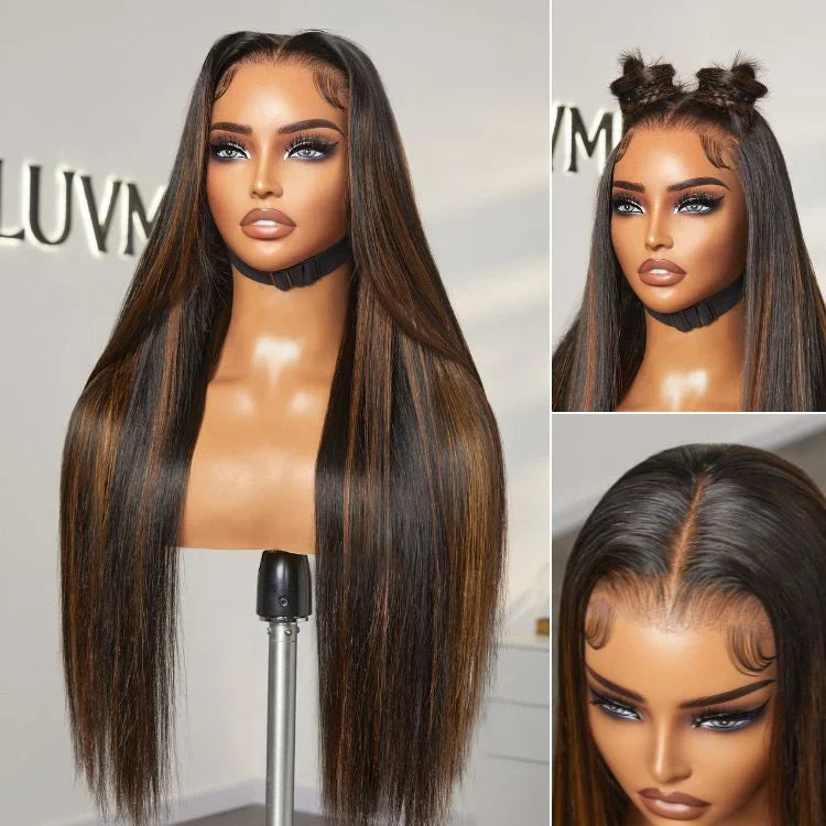 Exclusive Sale | PreMax Wigs | Super Natural Hairline Silky Straight Glueless 13x4 Frontal Lace Wig Human Hair Pre-Cut Lace