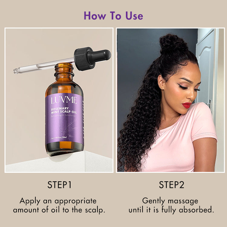 US Only - Luvme Rosemary Mint Scalp Oil, Scalp Care, Soothe & Strengthen