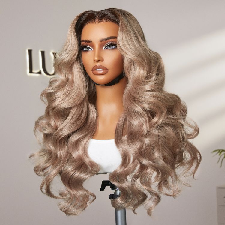 48H Delivery | Ash Blonde Loose Body Wave 5x5 Closure Lace Glueless Wig Breathable Cap -US ONLY