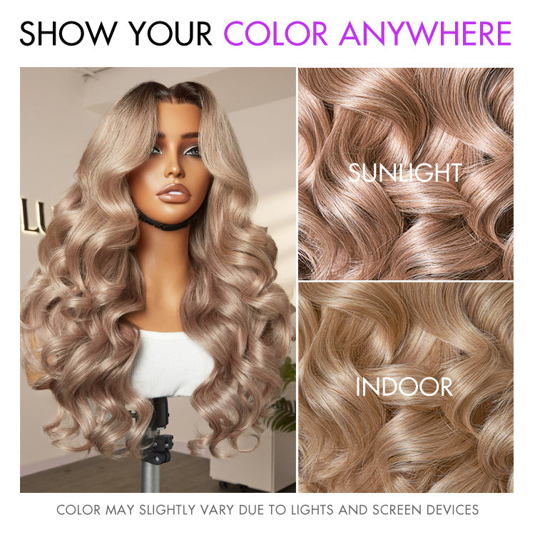 48H Delivery | Ash Blonde Loose Body Wave 5x5 Closure Lace Glueless Wig Breathable Cap -US ONLY
