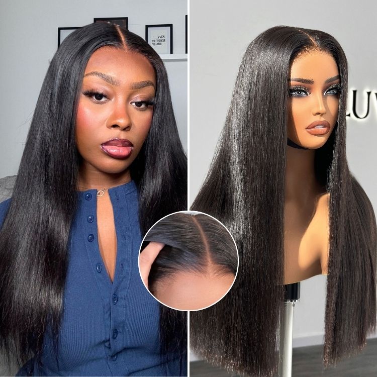 US Only - Luvme All-Day Comfort™ Wig 200% Density Bone Straight Glueless 7x6 Closure HD Lace Human Hair Wig Pre-Cut Lace