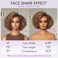 Beginner Friendly Ash Blonde Highlight Short Kinky Curly Wig Glueless Minimalist HD Lace Wig Pre-Cut Lace