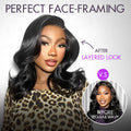 New Customers Only | Effortlessly Chic Layered Haircut Wavy Glueless HD Minimalist Lace Short Wig