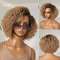 Put On & Go Ombre Ash Blonde Kinky Curly Glueless Minimalist HD Lace Wig Pre-Cut Lace - US Only