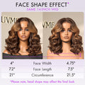 Luvme Hair 180% Density Elegant Brown Ombre Loose Wave Minimalist HD Lace Glueless Short Wig 100% Human Hair Pre-Cut Lace