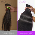 Luvme Too Easy Texture™ Yaki Straight 100% Virgin Human Hair Bundles 1pc / 3pcs