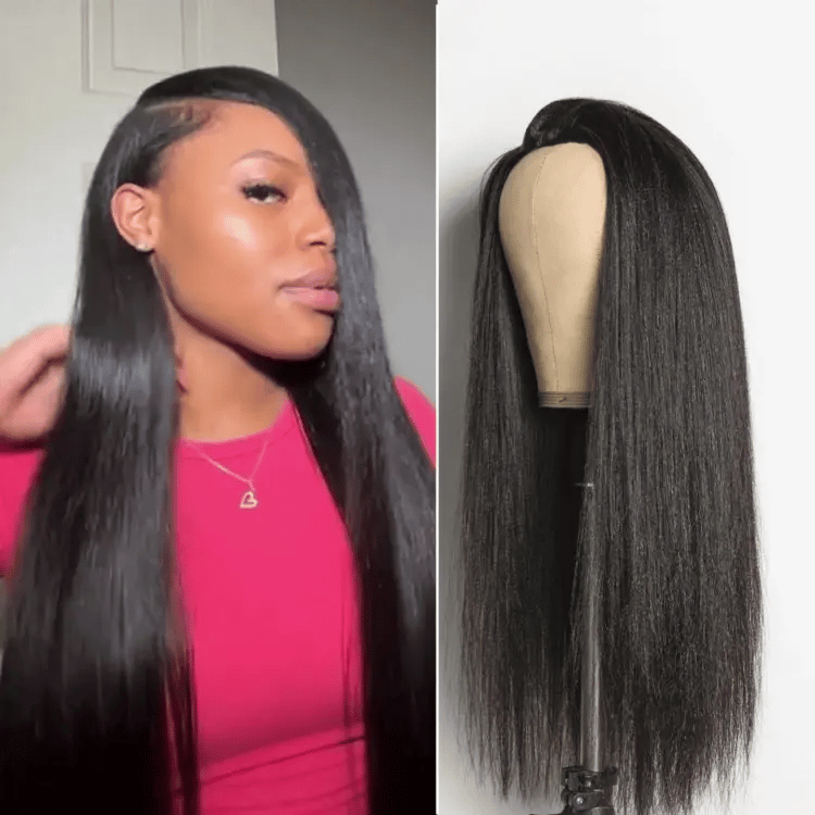 New Customers Only | Luvme Too Easy Texture™ 3-In-1 Half Wig Kinky Curly / Yaki Straight / Messy Burmese Curly Glueless Flexi-Fit Drawstring Wig
