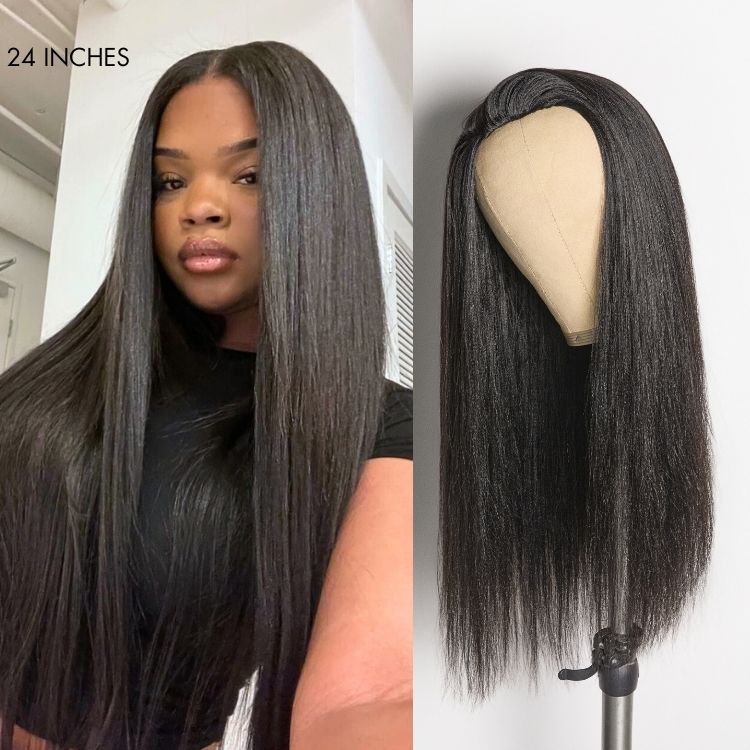 New Customers Only | Luvme Too Easy Texture™ 3-In-1 Half Wig Kinky Curly / Yaki Straight / Messy Burmese Curly Glueless Flexi-Fit Drawstring Wig