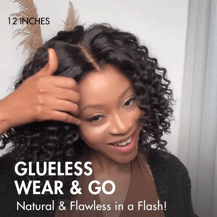 Special Deal | Natural Black Deep Curly Glueless 5x5 Closure Pre-Cut Lace Wig Breathable Cap