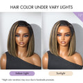 Luvme All-Day Comfort™ Wig Blonde Highlight Blunt Cut Bob Glueless Minimalist HD Lace Short Bob Wig Pre-Cut Lace