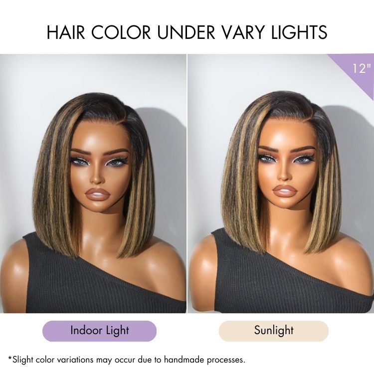 Weekly Special | Luvme All-Day Comfort™ Wig Blunt Cut Bob Glueless Minimalist HD Lace Short Human Hair Wig Pre-Cut Lace