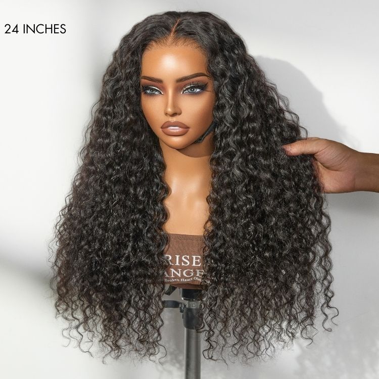 Weekly Special | PreMax 180% / 250% Water Wave Glueless Flexi-Fit Drawstring 13x4 Frontal Lace Fluffy Curly Wig Pre-Cut Lace