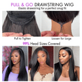 Weekly Special | PreMax 180% / 250% Water Wave Glueless Flexi-Fit Drawstring 13x4 Frontal Lace Fluffy Curly Wig Pre-Cut Lace